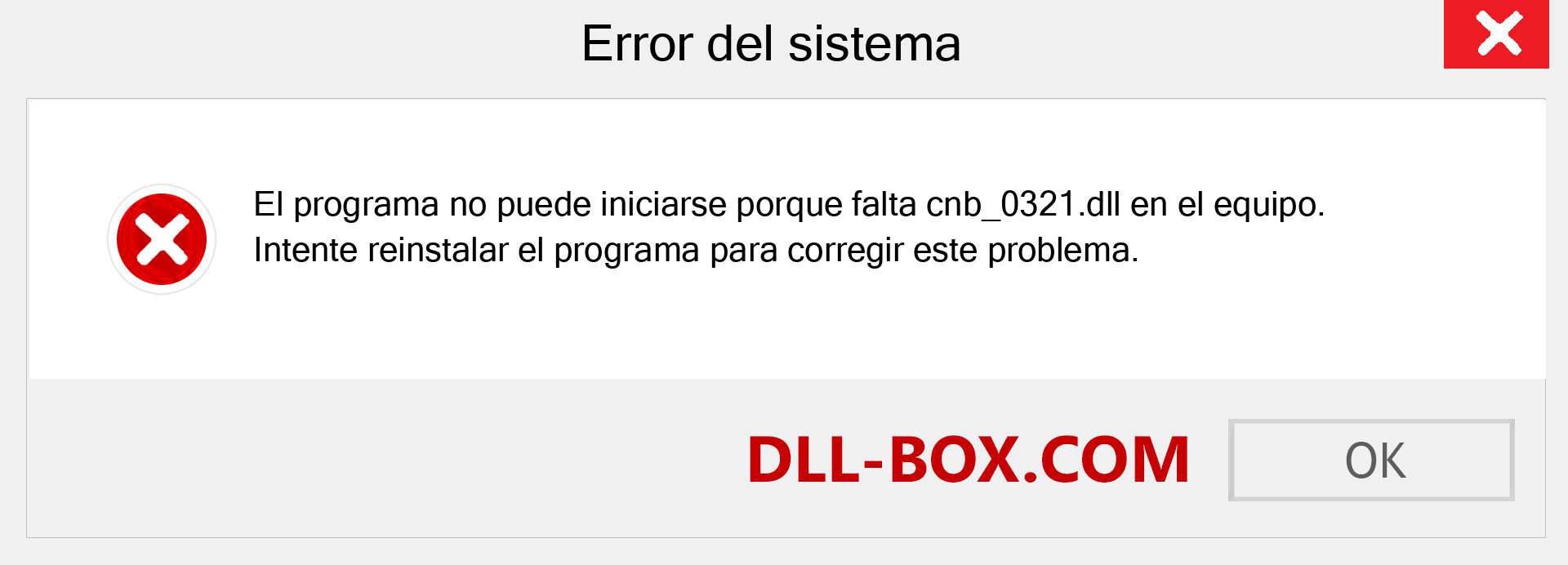 ¿Falta el archivo cnb_0321.dll ?. Descargar para Windows 7, 8, 10 - Corregir cnb_0321 dll Missing Error en Windows, fotos, imágenes